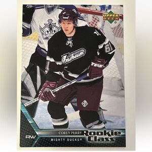Corey Perry 2005/06 Upperdeck Anahiem Mighty Ducks Rookie RC Hockey Card